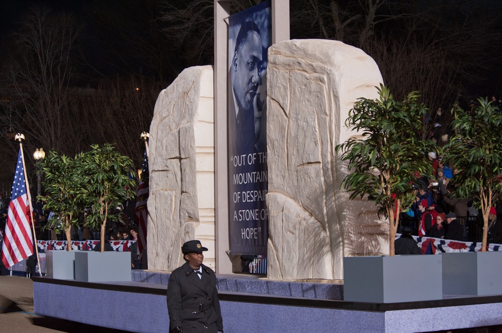 Martin Luther King Jr. float at the 57th Presidential Inauguration