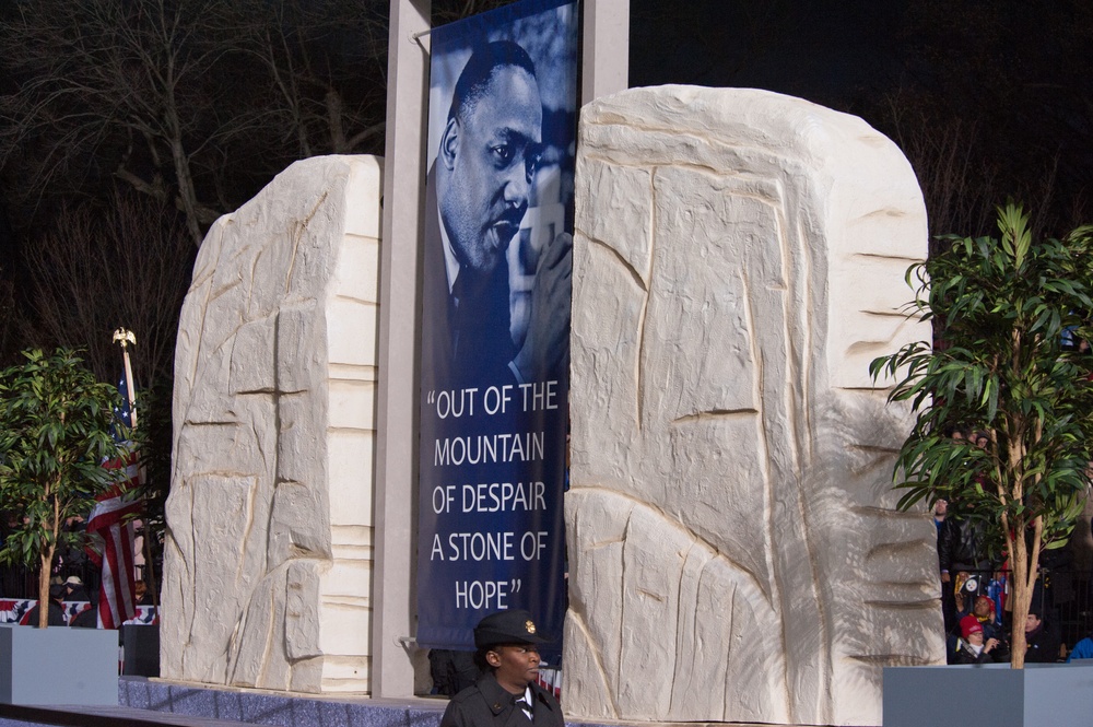 Martin Luther King Jr. float at the 57th Presidential Inauguration