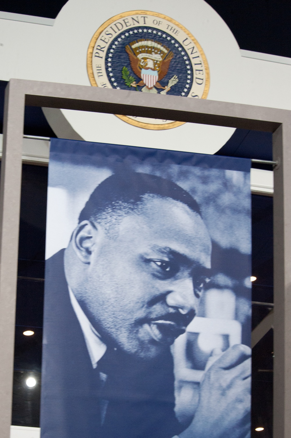 The Martin Luther King Jr. float at the 57th Presidential Inauguration