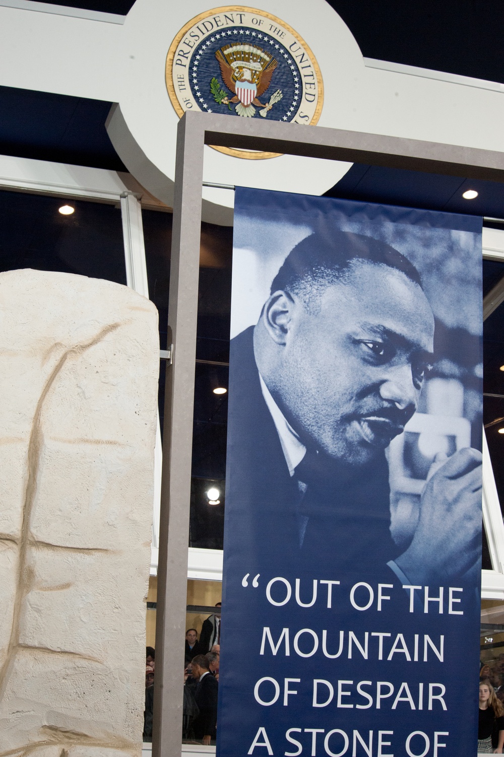 The Martin Luther King Jr. float at the 57th Presidential Inauguration