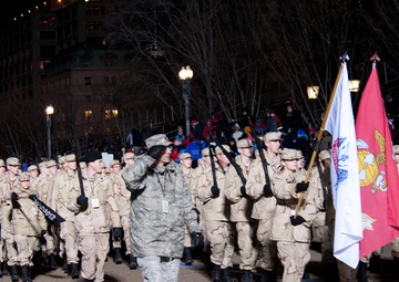 High School JROTC marches in 57th Presidential Inaugural Parade