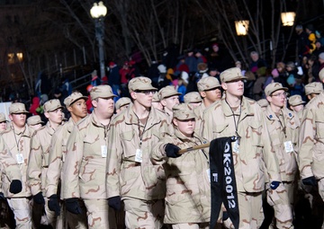 High School JROTC marches in 57th Presidential Inaugural Parade