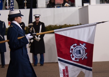 United States Coast Guard marches in 57th Inaugural Parade