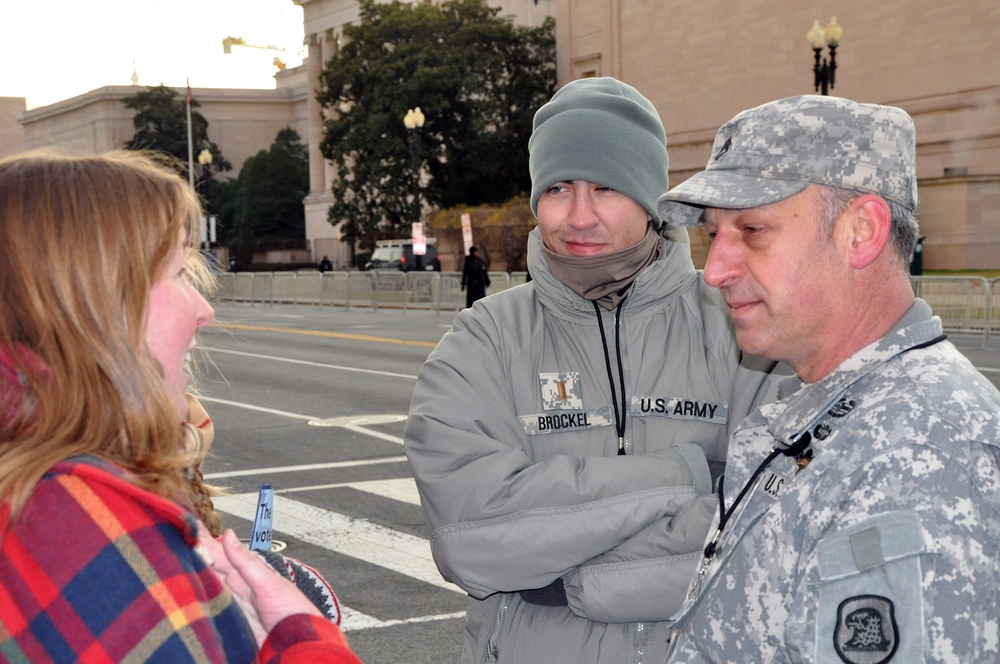 Iowa National Guard soldiers provide assistance during 57th Presidential Inauguration