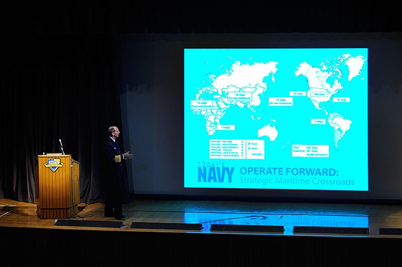 Chief of naval operations visits Naval Postgraduate School for all-hands