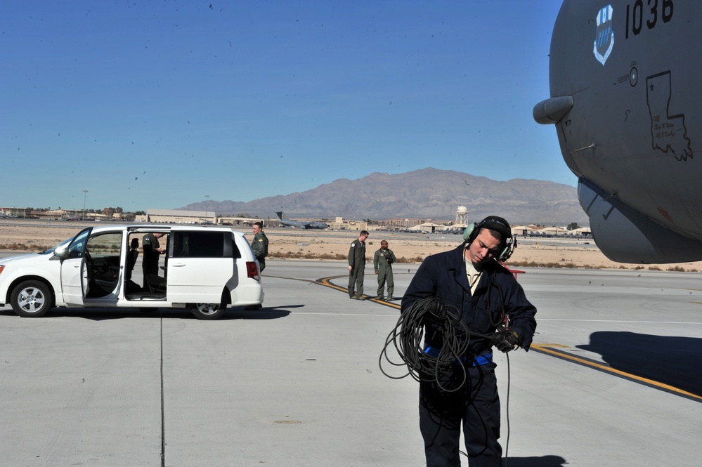 20th BS flies over Vegas during Red Flag