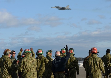 Electronic Attack Squadron 132 makes final departure from Naval Air Facility Misawa