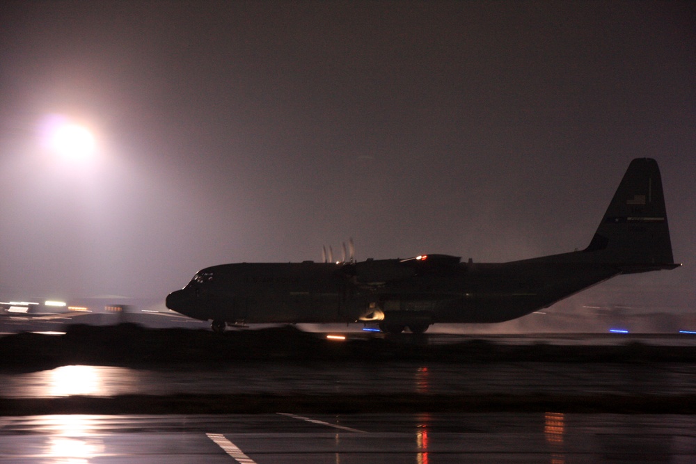 C-130 on approach