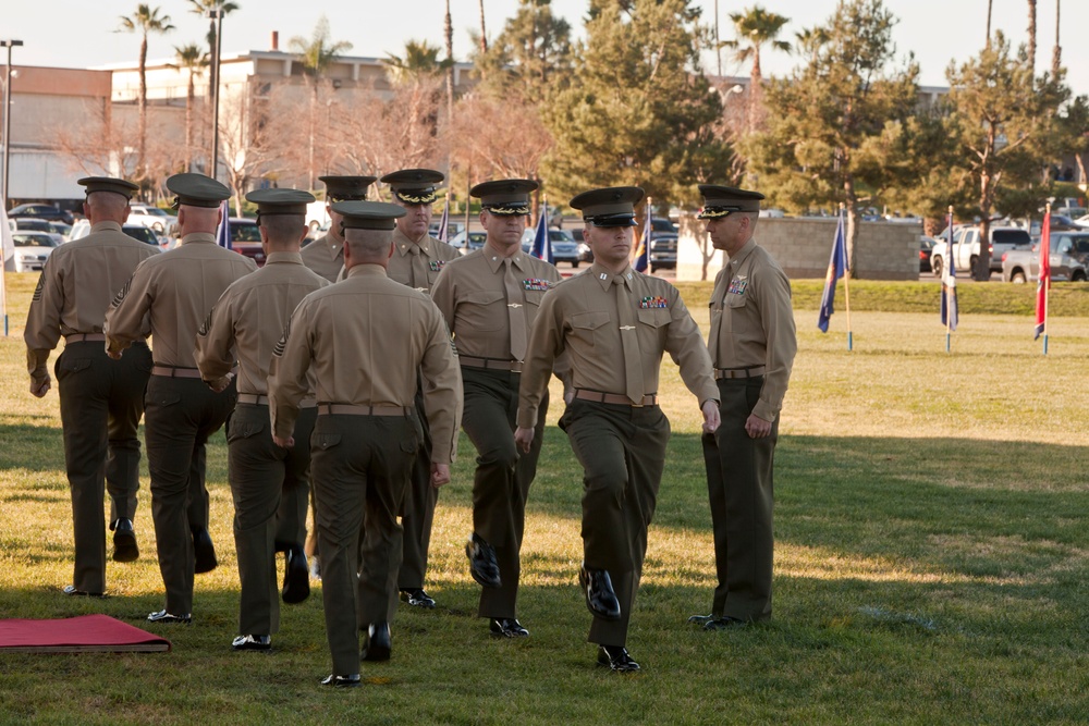 Marines, Veterans rededicate First Marine Division Colors