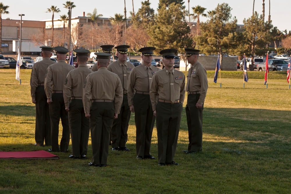 Marines, Veterans rededicate First Marine Division Colors