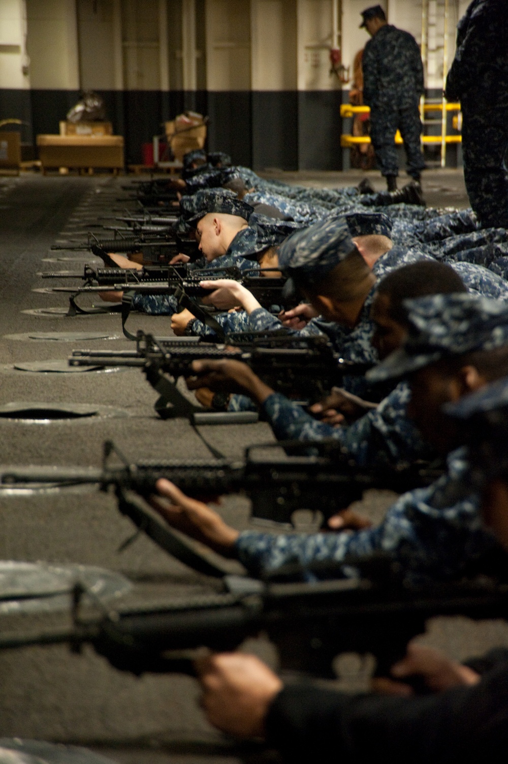 USS Boxer rifle familiarization