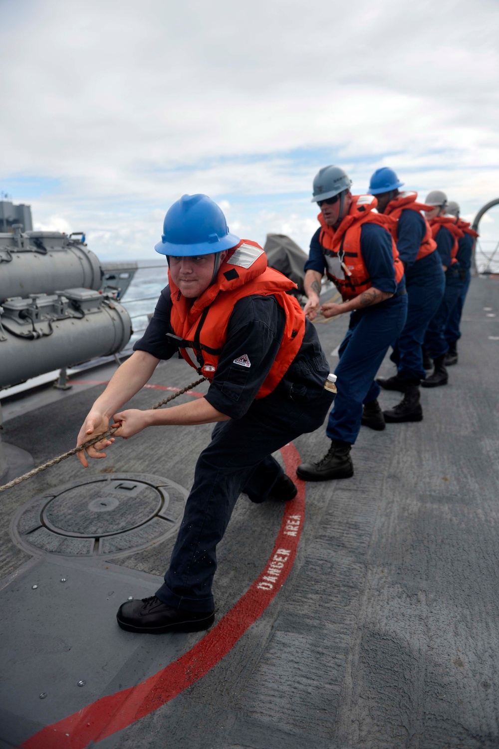 USS William P. Lawrence replenishment