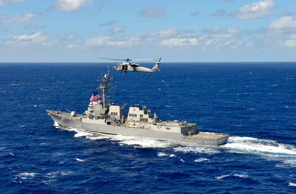 USS William P. Lawrence replenishment