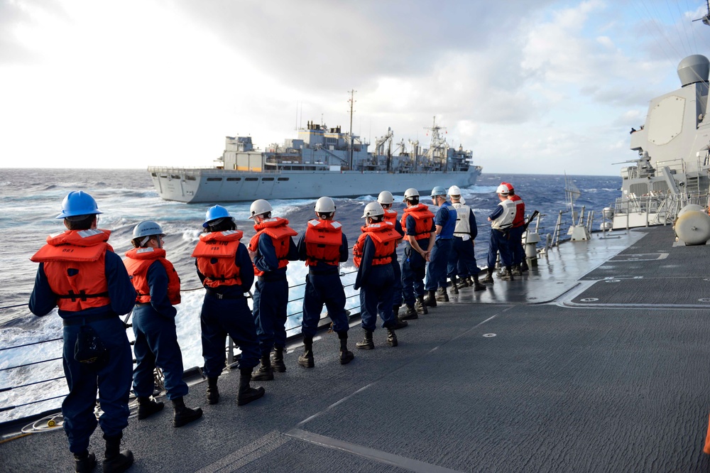 USS William P. Lawrence replenishment