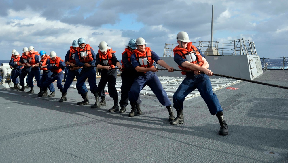 USS William P. Lawrence replenishment