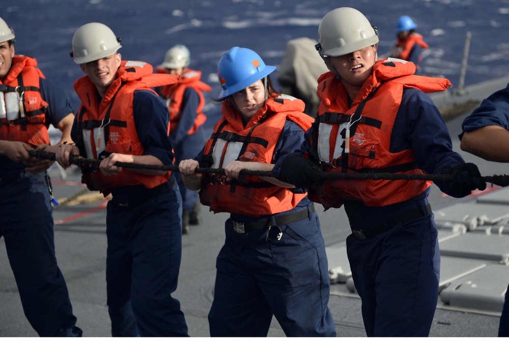 USS William P. Lawrence replenishment