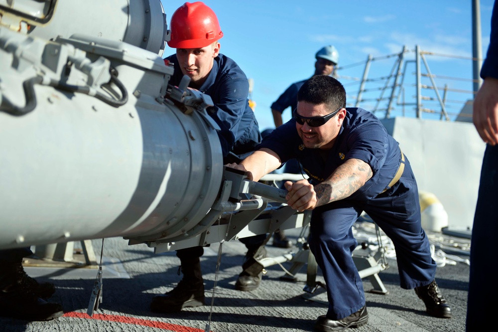 USS William P. Lawrence replenishment