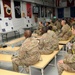 Soldiers watch Super Bowl a FOB Spin Boldak