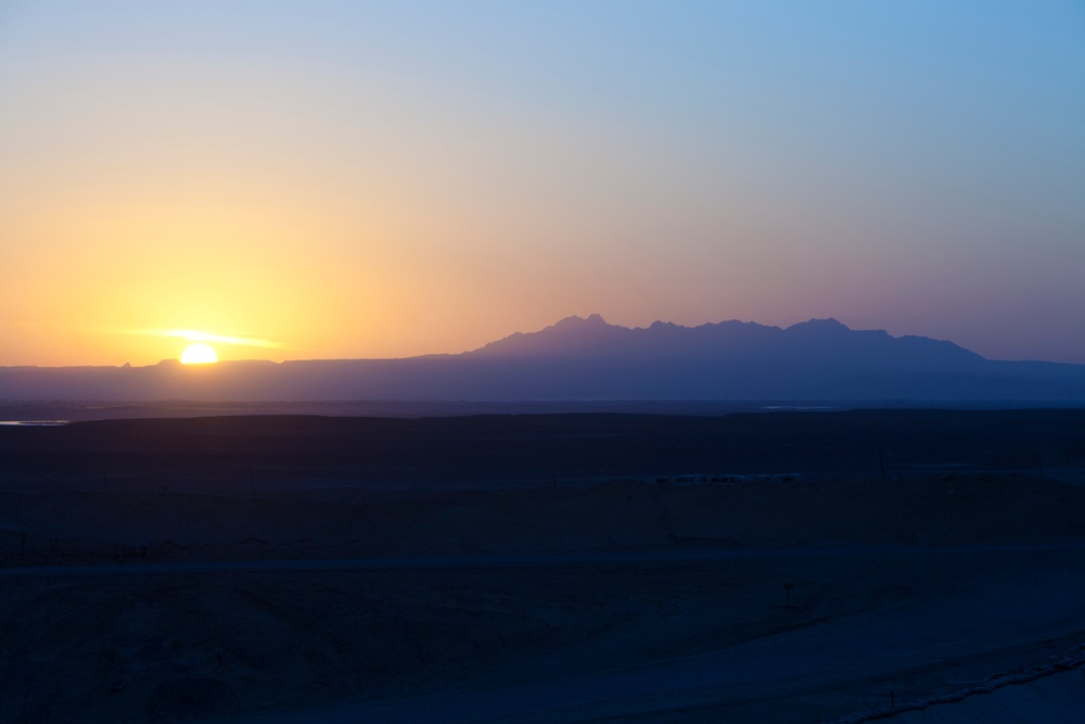 Sunset at Khannashin mountains