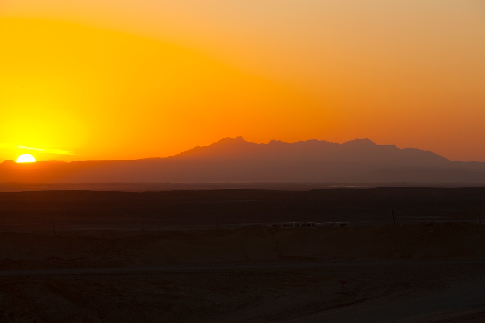 Sunset at Khannashin mountains