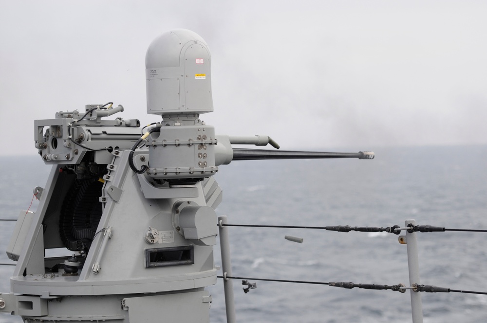 Live-fire/sea and anchor exercise aboard USS Blue Ridge