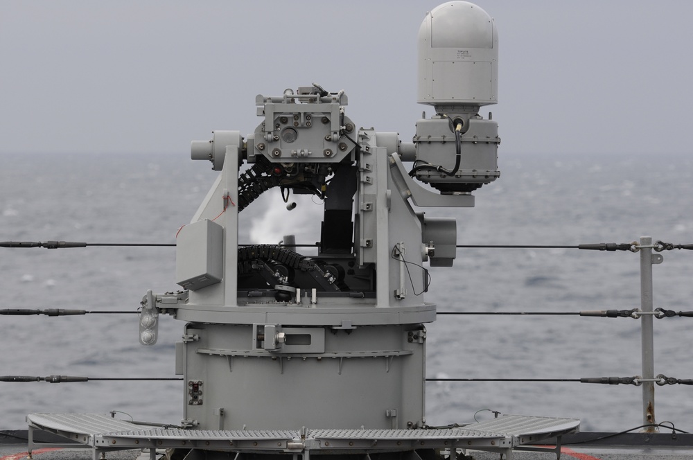 Live-fire/sea and anchor exercise aboard USS Blue Ridge