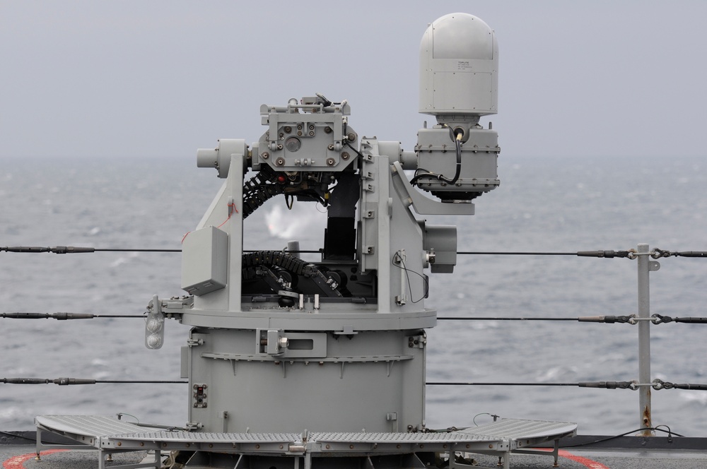 Live-fire/sea and anchor exercise aboard USS Blue Ridge