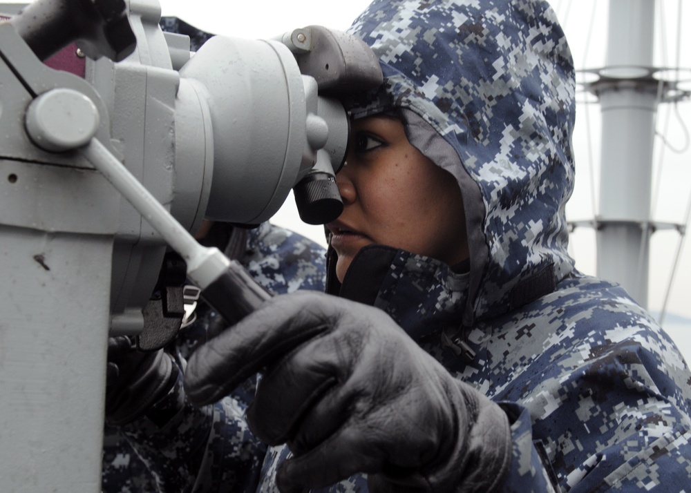 Live-fire/sea and anchor exercise aboard USS Blue Ridge