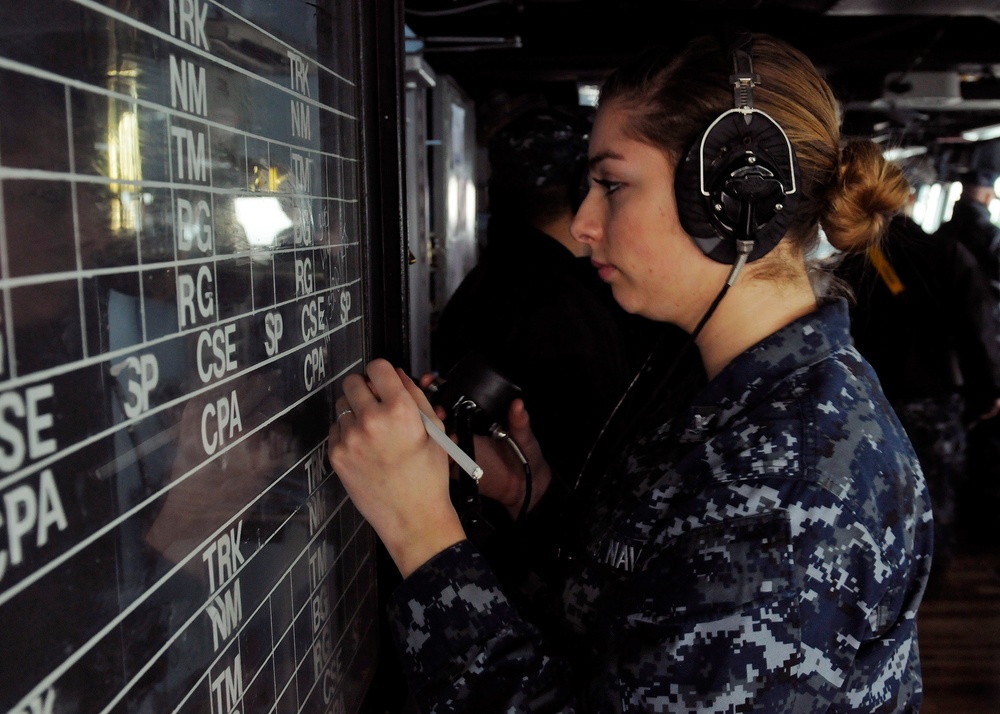 Live-fire/sea and anchor exercise aboard USS Blue Ridge