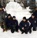 Navy Misawa snow team completes 2013 snow sculpture