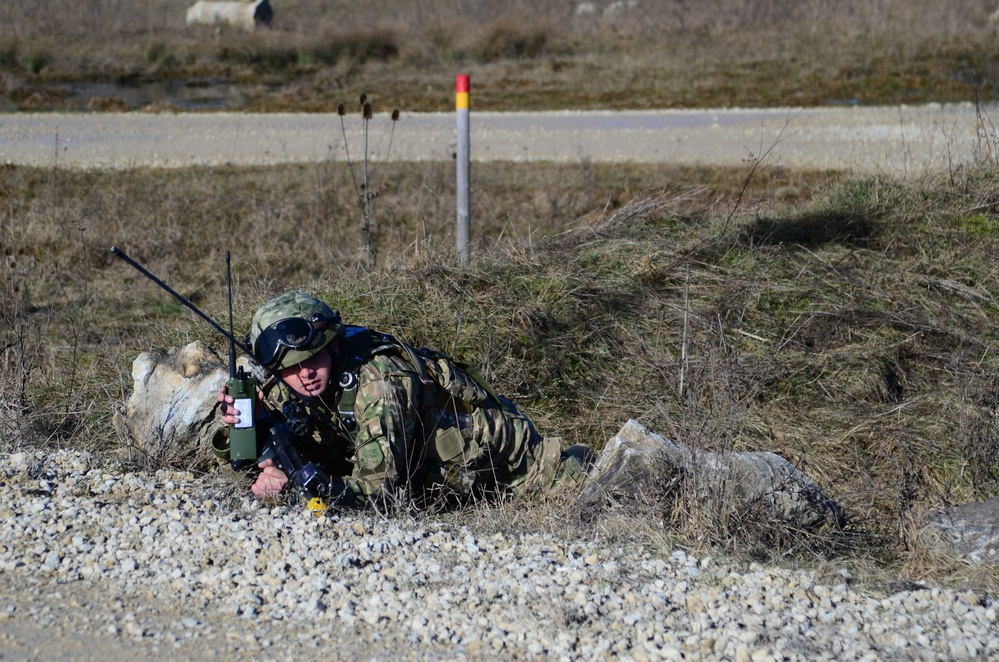 Georgian Regimental Combat Team mission rehearsal exercise