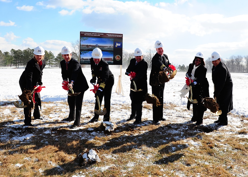 NSA Annapolis groundbreaking ceremony for NEX and Commissary