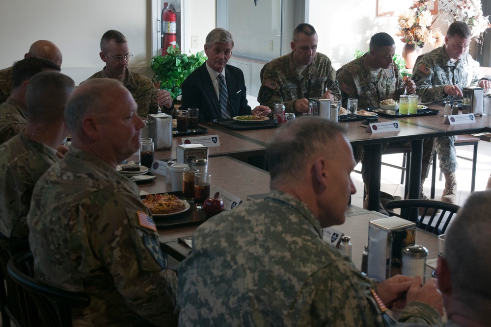 Secretary of the Army John McHugh visits 7ID soldiers