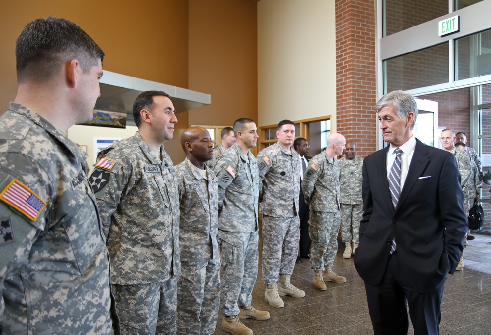 Secretary of the Army John McHugh visits Joint Base Lewis-McChord