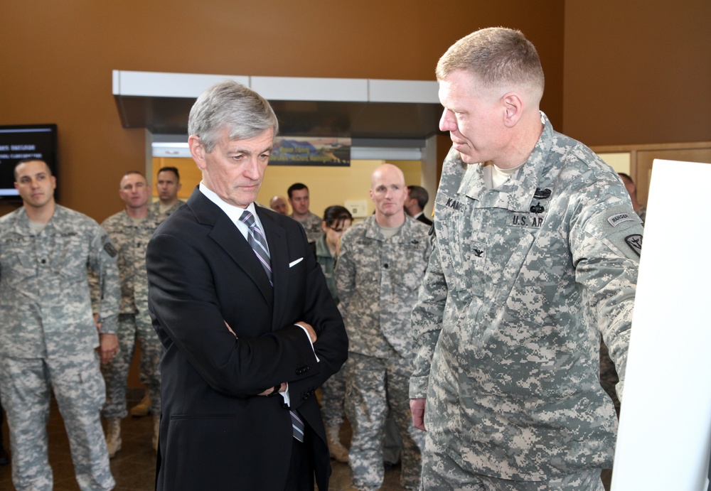 Secretary of the Army John McHugh visits Joint Base Lewis-McChord