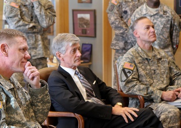 Secretary of the Army John McHugh visits Joint Base Lewis-McChord