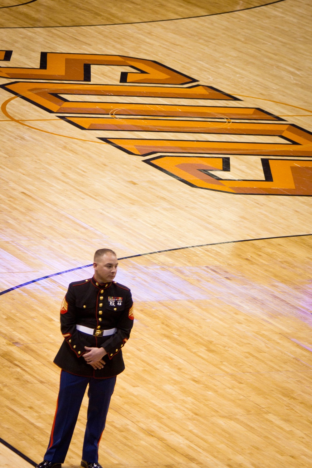 Phoenix Marine's childhood dream of being courtside comes true