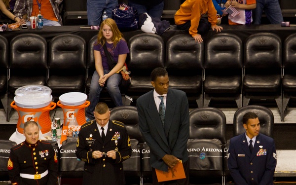 Phoenix Marine's childhood dream of being courtside comes true