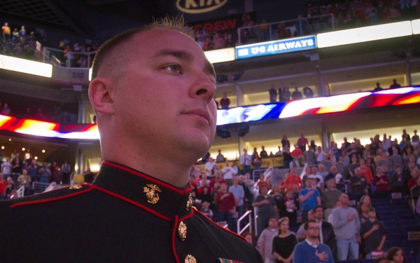 Phoenix Marine's childhood dream of being courtside comes true