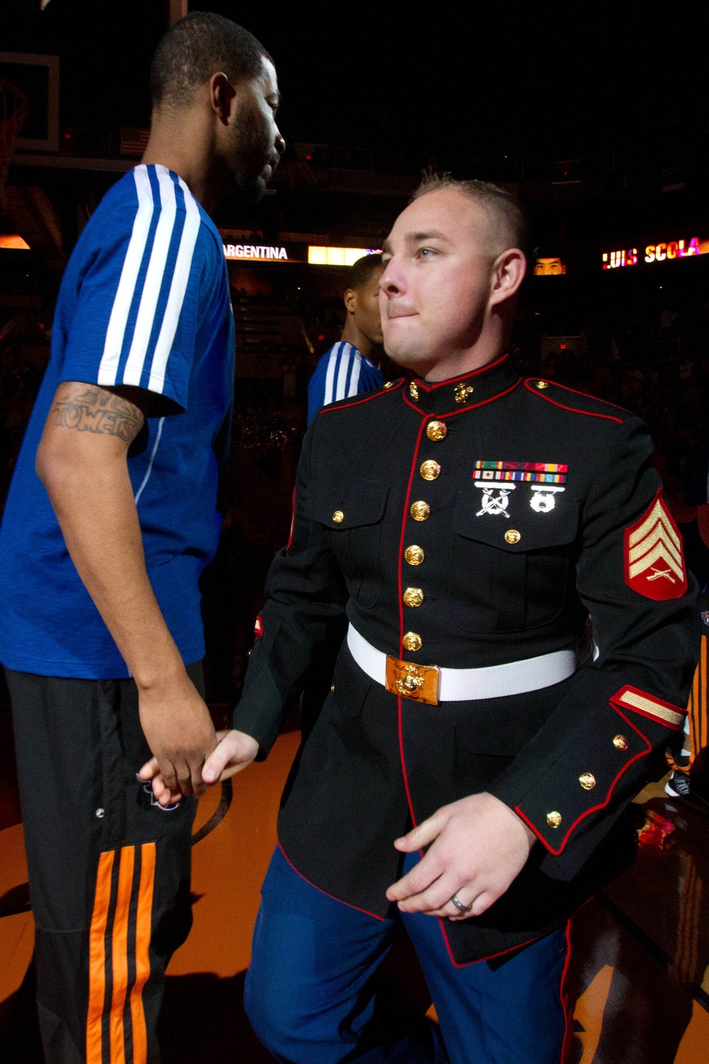 Phoenix Marine's childhood dream of being courtside comes true