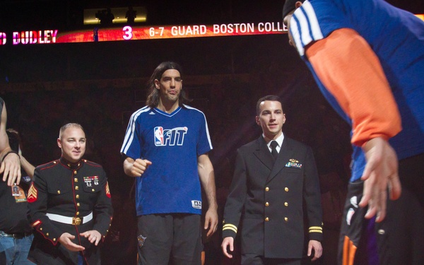 Phoenix Marine's childhood dream of being courtside comes true