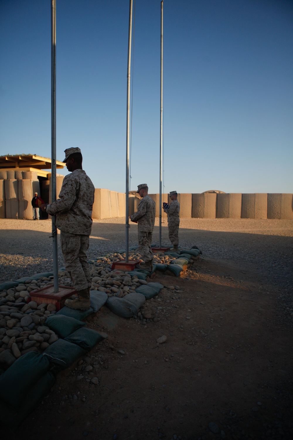 Morning Colors at FOB Geronimo