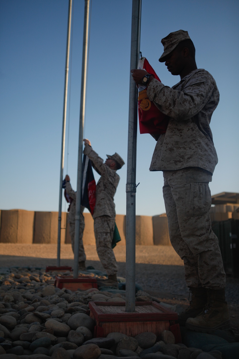 Morning Colors at FOB Geronimo