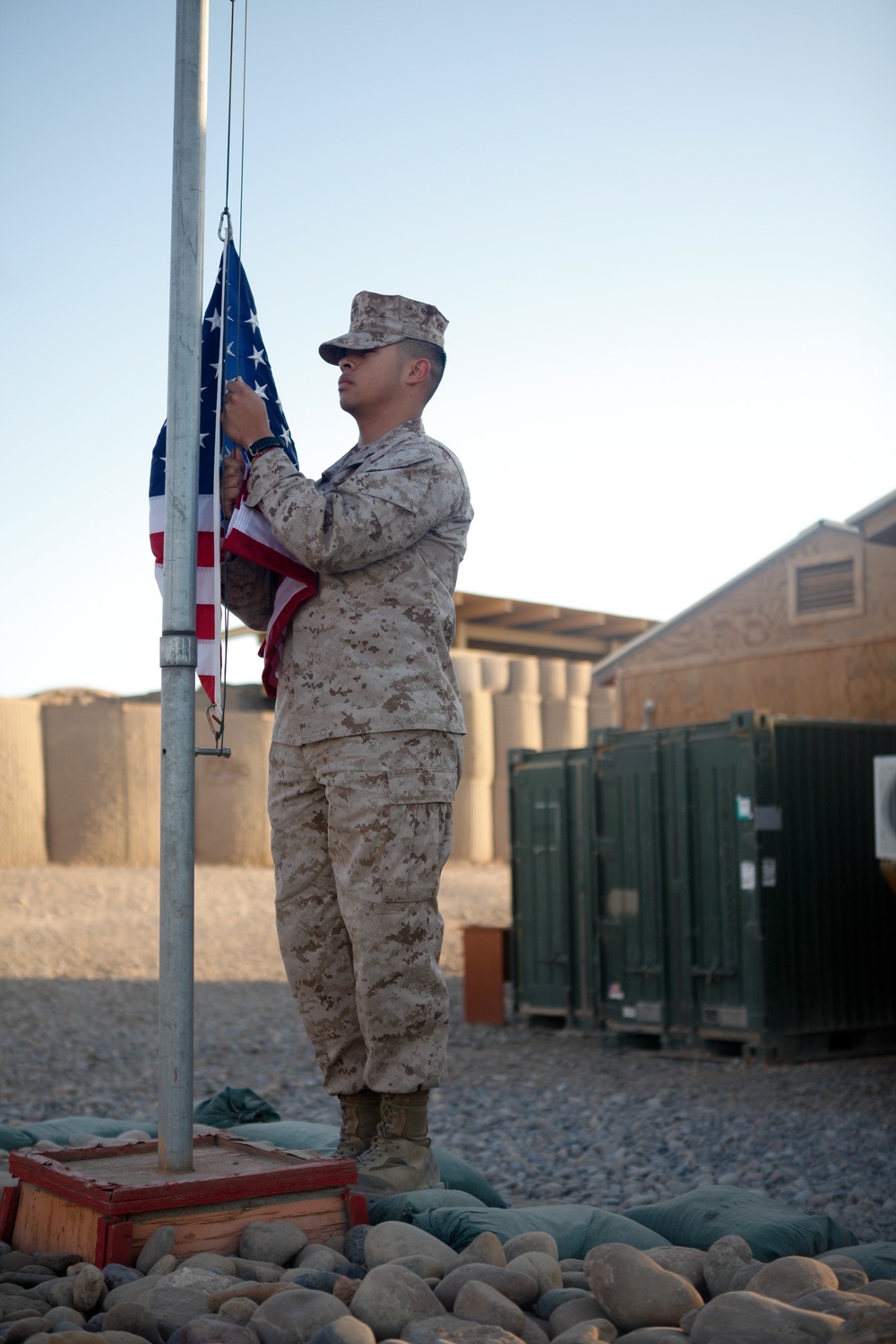 Morning Colors at FOB Geronimo