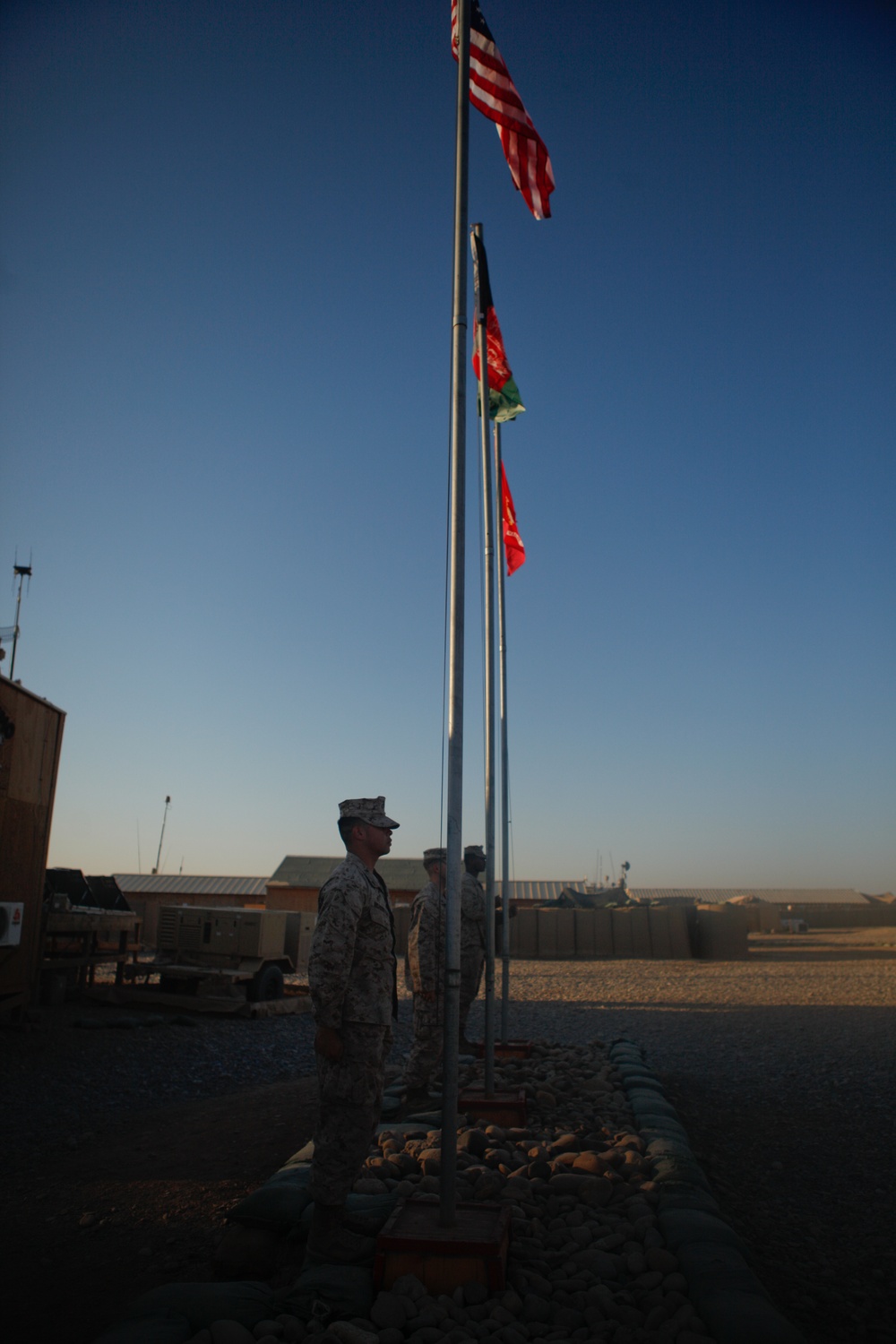 Morning Colors at FOB Geronimo