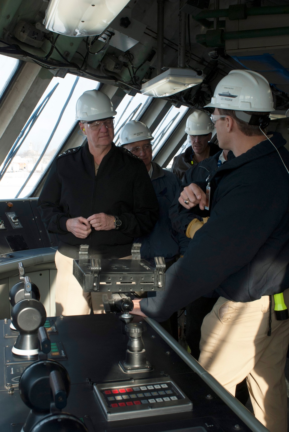 Roughead tours shipyard in Marinette