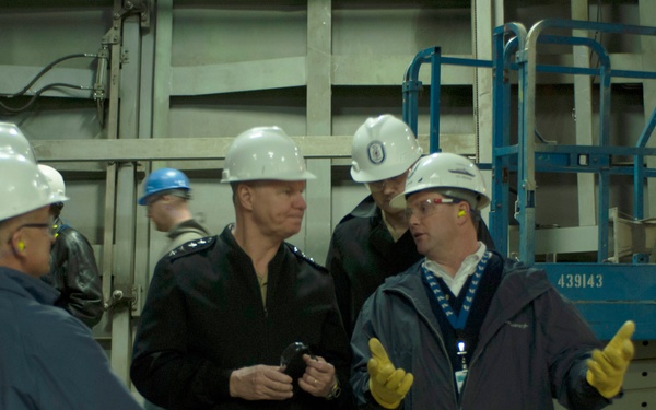 Roughead tours shipyard in Marinette