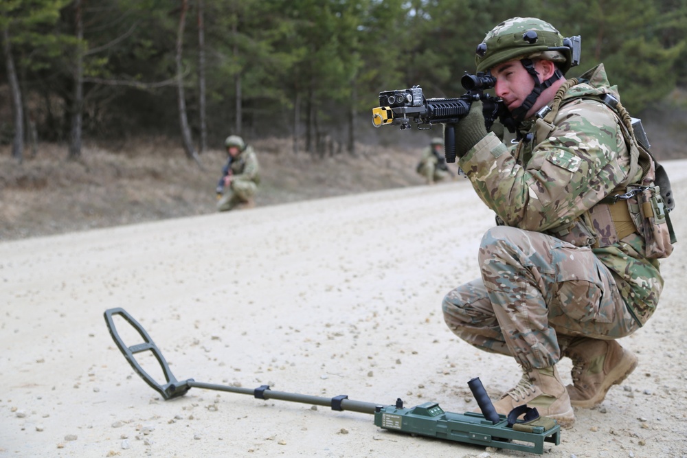 Georgian Regimental Combat Team mission rehearsal exercise