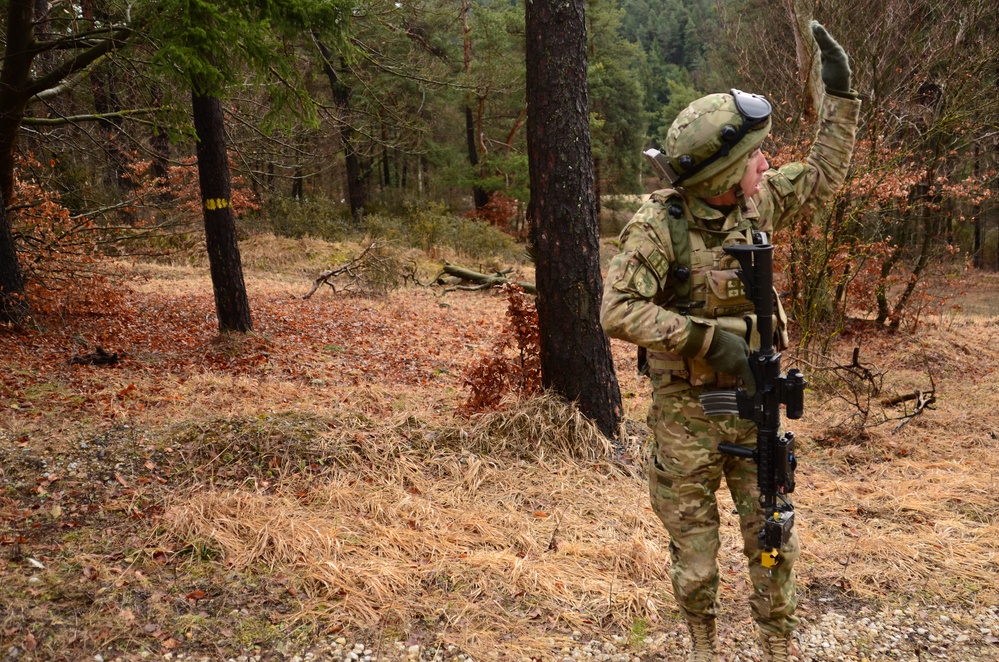 Georgian Regimental Combat Team mission rehearsal exercise