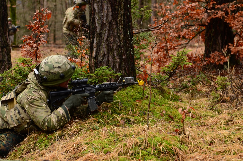 Georgian Regimental Combat Team mission rehearsal exercise